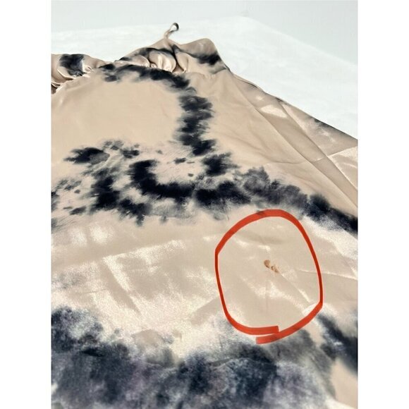 New Steve Madden Size S LORENZA Slip DRESS Storm Blue *Stain* - Picture 4 of 13